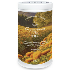 산그리메 국내산 유기농 국화차 20티백 틴케이스 고급선물용, 1개, 20개입, 1g