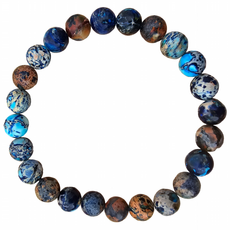 천연 석재 비즈 청금석 황제 소나무 돌 10mm 팔찌, 1개