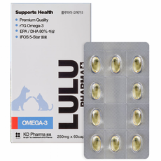 룰루파마 반려동물 영양제, 60정, 오메가3, 1개