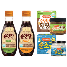 아이배냇 간장(비빔+국물)+소금+된장 + 3종스티커 사은품 증정, 이유식 조미료 4종세트, 1개