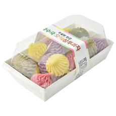 굿프렌즈 무설탕 백앙금 차수국 오색상투과자 제로슈거 수제 무설탕 백앙금 쿠키 건강간식, 1개, 200g