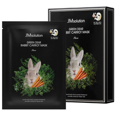 JMsolution 肌司研 Green Dear兔子胡蘿蔔舒緩保濕面膜, 10片, 1盒