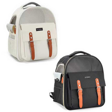 Spacecat 簡約後揹包型寵物外出包, 象牙白