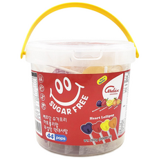 카라멜세르단 쎄르당 슈가프리 하트롤리팝 무설탕 막대사탕, 260g, 1개