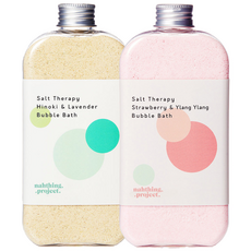 Nading Project五感沐浴喜馬拉雅鹽泡泡浴入浴劑 粉色+綠色, 1組