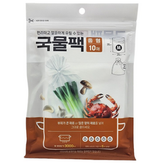 Jeepsaram 국내생산 일회용 대용량 국물팩, 1개, 10개입, 중(M)