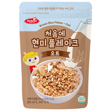 베베스트 처음에 현미 플레이크 시리얼 오트 50g, 10개