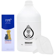 gogangtal 寵物殺菌除臭劑 主商品 500ml + 補充罐 4L + 漏斗套組, 1套