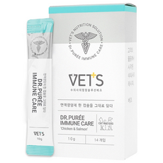 Vets 반려동물 닥터퓌레 영양제, 14회분, 면역/항산화, 1개