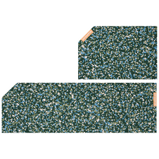 슬랩클랩 팔레트 2종세트 빨아쓰는 규조토 발매트, 포레스트그린