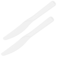 일회용 나이프 벌크포장 화이트, 3개, 100개