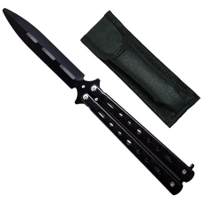 타이거피스트 대거 발리송 트레이너 버터플라이나이프 나비칼, 블랙