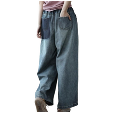 WAWAMOM 여성 기모 배기청바지 겨울 일자 통바지 밴딩팬츠 GDY34