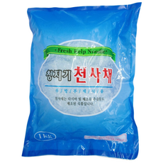 무아식품 청지기천사채 (소) 1kg / 천사채샐러드 다이어트식품 다시마추출물 무채대용 해초 천사채 드레싱 알긴산나트륨 무아식품천사채 샐러드 곤약 0칼로리식품 로우칼로리 칼로리제로, 천사채(소), 1개