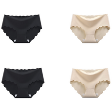 해피유통 여성 편안한 무봉제 하이웨스트 팬티 통기성과 신축성 디자인 4종