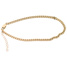 딩동펫 반려동물 써지컬 인식표 목걸이 체인형4, 골드, 1개