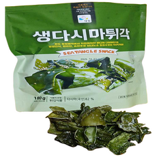 국내산 생다시마 튀각 180g 대림 다시마 부각 건강간식 맥주안주 술안주, 2개