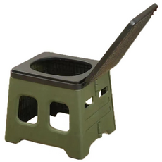 두리앤고 캠핑 휴대용 간편 변기 겸용 의자 파우치 응고제 봉투, 1개, 카키