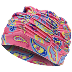 모아 아쿠아로빅수모 밀리 스판수모 수영모자 꽃수모, 혼합색상, 1개