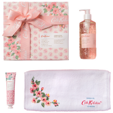 Cath Kidston 黑醋栗與玫瑰洗手液+護手霜禮盒, 1組