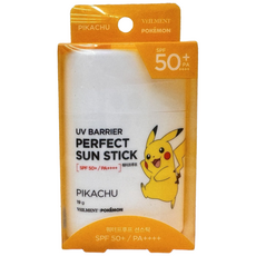 벨먼 포켓몬 피카츄 선스틱 19g 온가족 순한 자외선 차단 선크림 선밤, 1개