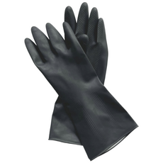 하우스팡 라텍스 천연 블랙 고무장갑, 라지5EA, 1세트