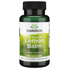 스완슨 풀 스펙트럼 레몬 밤 500mg 캡슐, 1개, 60정