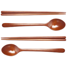 목가공방 국산 옻칠 나무수저 / 자연 아름수저, 천연옻칠, 2세트, 자연 아름수저(어린이용), 어린이용
