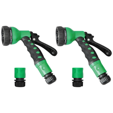 (주)에이스샵 7기능 파워 분사기 2개 + 연결구 포함 스프레이건 불문사기, 1개, 그린