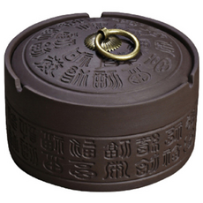 손잡이 뚜껑 업소용 재떨이 B타입 YT_RA347, 혼합색상, 1개