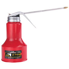 오일건 투명오일건 메탈오일건 윤활유주입기 윤활유건, 메탈오일건-빨강, 1개