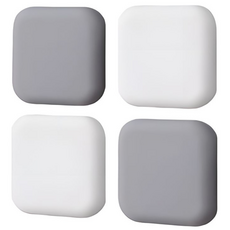 희라미드 실리콘 도어범퍼 쿠션 문콕 문소리 손잡이 충격 방지패드, 실리콘범퍼_무채색세트(4p), 1개