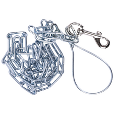 제이제이펫 반려견 체인 개줄 리드줄 슈밸 중간도래 3mm 4mm 5mm 6mm 애견 중형견 대형견 목줄 쇠줄 채인줄, 실버, 1개