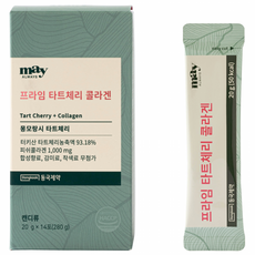 Mayalways 酸櫻桃膠原蛋白果凍條隨身包 14條入, 1盒, 280g