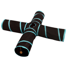 세인C 고양이 터널 고양이굴 3구 4구 고양이용품 숨숨집 장난감 추천, 보온브라운 3구, 1개