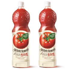 자연은 토마토 주스, 1.5L, 4개