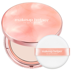 makeup helper Art系列長效持久蜜粉餅 Rose Latte款 25g, 21 Light Pink, 1個