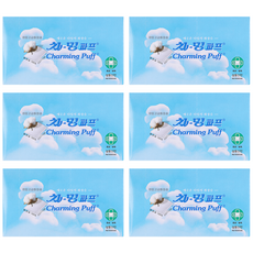 CHARMING PUFF 低刺激柔膚卸妝棉片, 80片, 6個