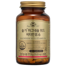 SOLGAR 鎂含維生素B6錠, 320顆, 1罐