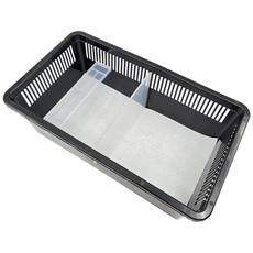 크레스티드게코 사육장 도마뱀집 필하우스 적재형케이지 소 세트, 1세트, 블랙