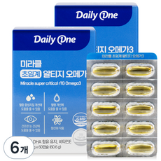 Daily One Omega-3魚油膠囊 60.6g, 6盒