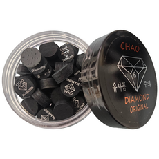 다이아몬드6겹팁 하우스용팁 당구장용팁, 50개, 블랙