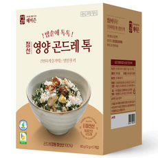 해비즌 강원도 정선 동결건조 영양 곤드레 톡 8g x 5개입 10인분 더덕 밤 표고버섯, 12g x 5개입, 1개