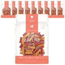 굿데이 애견간식, 양고기 + 치즈 혼합맛, 100g, 10개