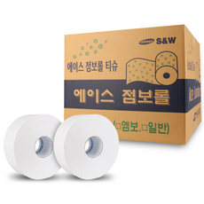 대용량 업소용 휴지 점보롤 착한 화장지 물에잘풀리는 300m 두겹 16롤, 1개