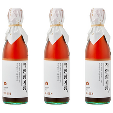 꼬소명가 전통 압착방식 통참깨 착한 참기름, 3개, 350ml