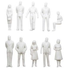포레스 백색 사람 인체 미술 테라리움 디오라마 건축 모형재료, 1개, 1:100(약1.8cm)-20P