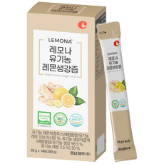 경남제약 레모나 유기농 레몬생강즙, 20g, 14개