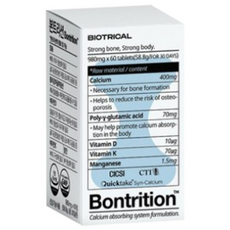 BIOTRICAL 魚骨鈣聚γ-谷氨酸錠 58.8g, 60顆, 1個