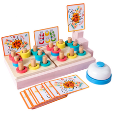 토이토 원목 도넛 색상매칭 스피드 보드게임 순발력 카드게임, 도넛 색상매칭 보드게임